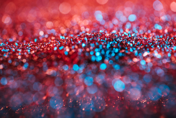 Doku pembe ve turkuaz ile kıvılcım glitter bulanık   - Fotoğraf, Görsel