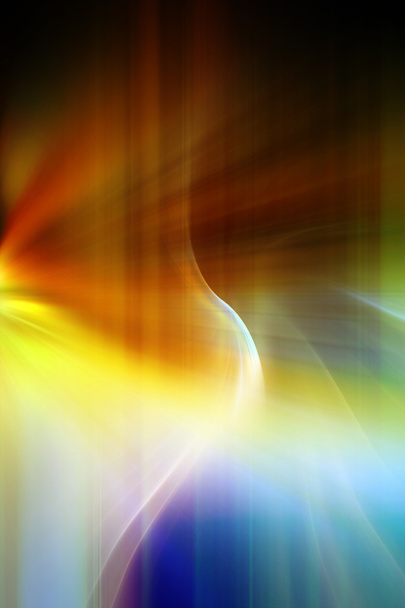 Abstract wavy background in blue, brown and yellow colors - Photo, Image