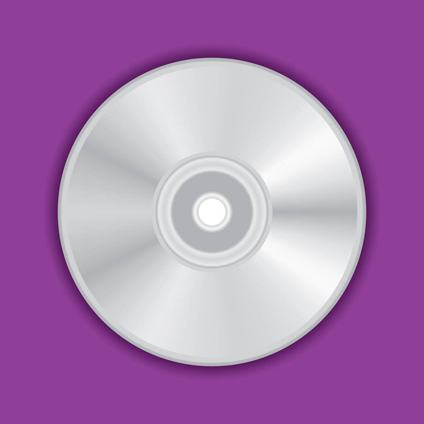 Realistinen kompakti CD, DVD-levynvektorikuvitus
 - Vektori, kuva