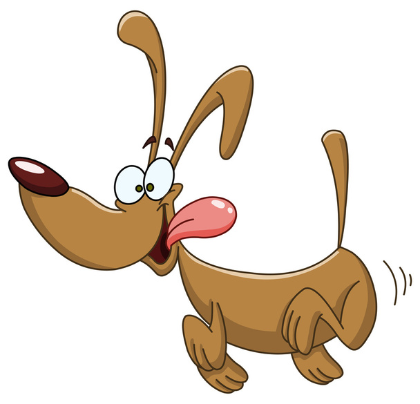 běžící pes - Vektor, obrázek