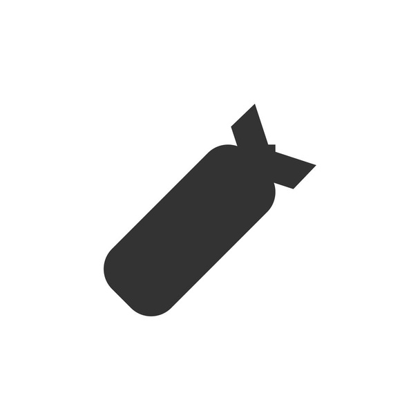 Luftbomben-Ikone flach - Vektor, Bild
