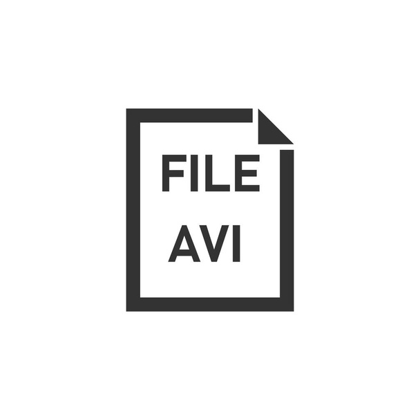 Icona del file AVI piatta
 - Vettoriali, immagini