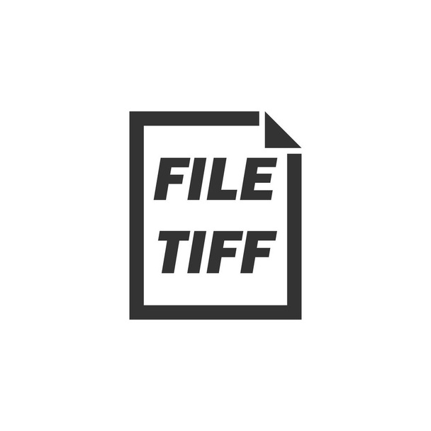 tiff file icon flach - Vektor, Bild