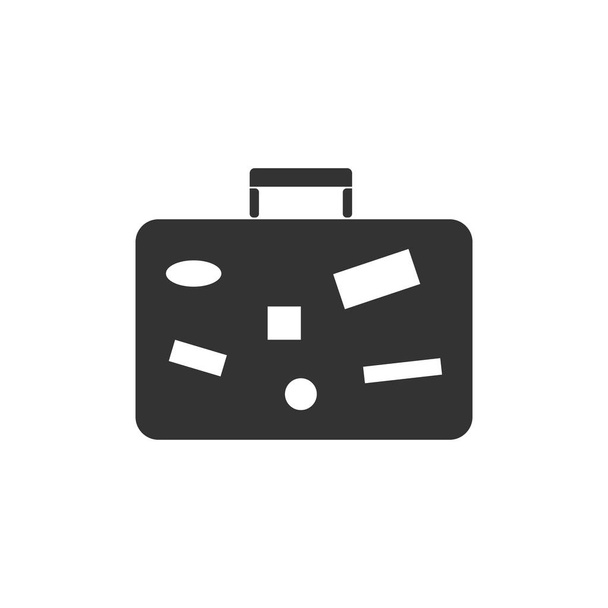 Valigia, icona del bagaglio da viaggio piatta
 - Vettoriali, immagini