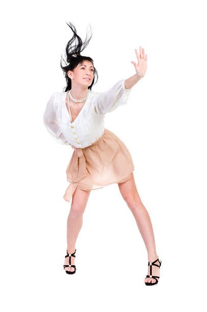 Attractive young woman dancing - Foto, Imagen
