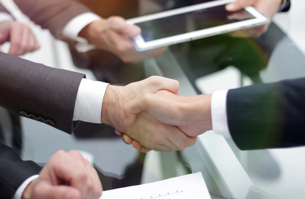 Business handshake and business people concept. - Photo, Image