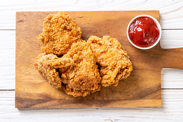fried chicken meal - junk food and unhealthy food - Фото, зображення