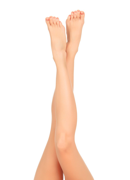 perfektní ženské nohy, izolovaných na bílém pozadí - Fotografie, Obrázek