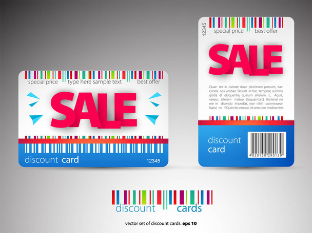 Sale card template design for your business. Vector illustration. - Διάνυσμα, εικόνα