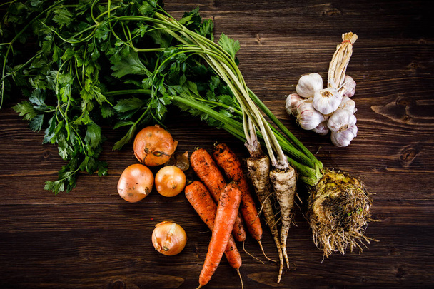 vegetables for dinner on background,close up - Photo, Image
