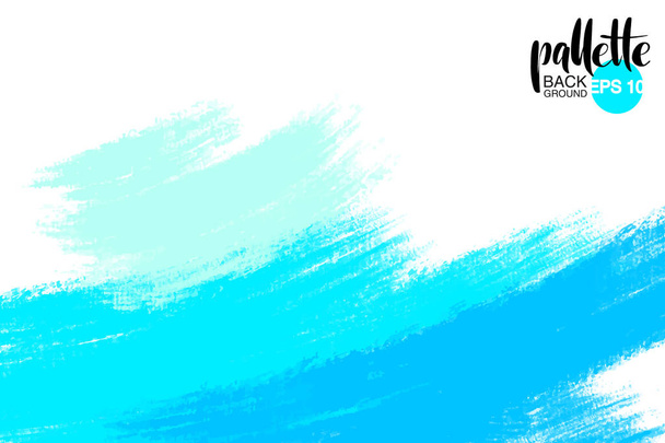 художественный фон, вектор с мазками кисти синего цвета, масляные краски выглядят фон с красочными окрашенными пятнами
 - Вектор,изображение