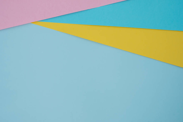 papier abstrait fond coloré, design de couleur pastel créatif - Photo, image