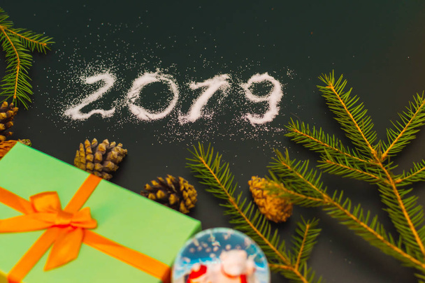 az új év összetétele 2019 felirat - Fotó, kép