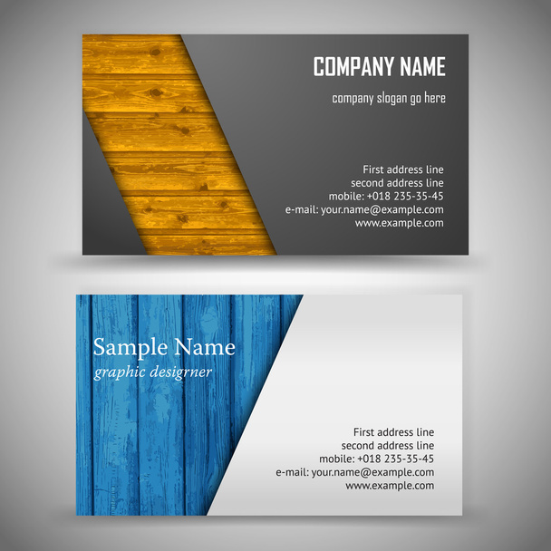 Business Card Set - Vector, Image