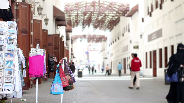 Arabischer Straßenmarkt in Bahrain - Filmmaterial, Video