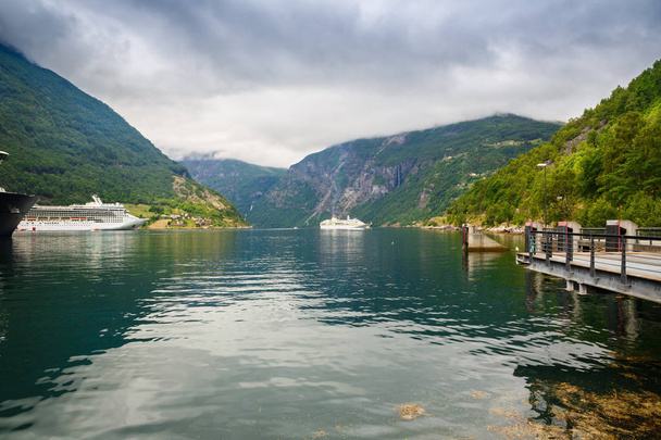 Geiranger, o fiorde mais bonito do mundo, a Noruega. Património Mundial da UNESCO
. - Foto, Imagem