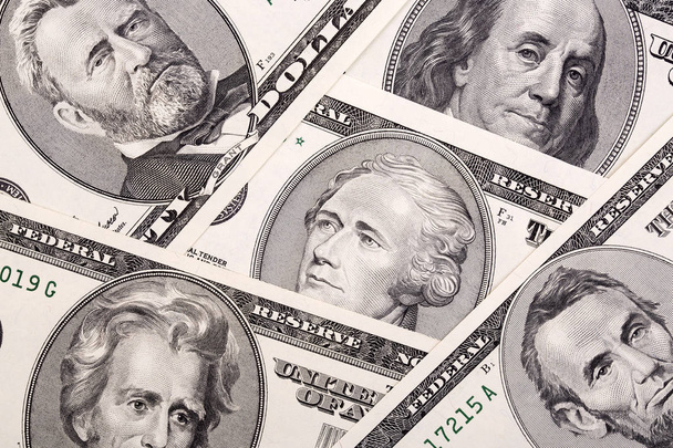 Amerikaanse dollars een zakelijke achtergrond  - Foto, afbeelding