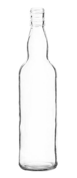 Frasco de vidro simples isolado no fundo branco
 - Foto, Imagem