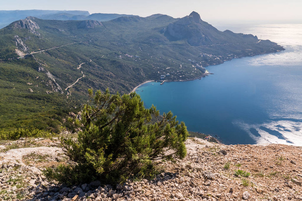 View of Laspi Bay from the mountain - Zdjęcie, obraz