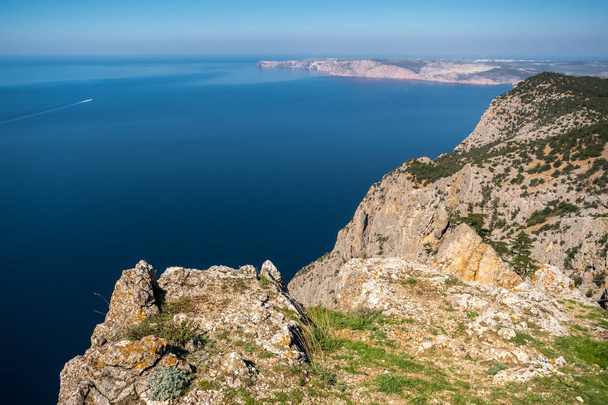 View of the Black Sea from Kokiya-kaya mount - Photo, image