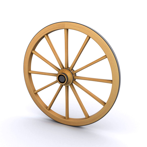 Roda de madeira
 - Foto, Imagem