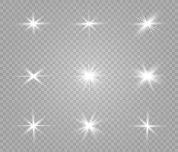 Bílé zářící světlo - Vektor, obrázek