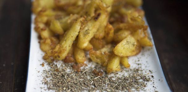 fried potatoes with spices - Photo, Image