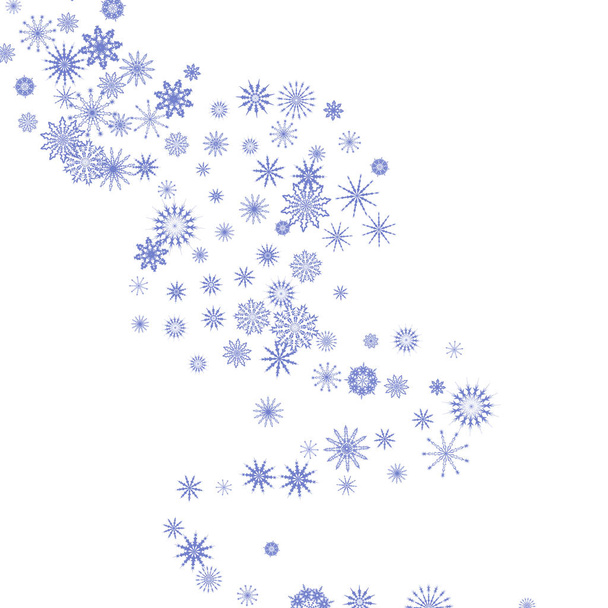 Új év háttér vector hulló hópelyhek - Vektor, kép