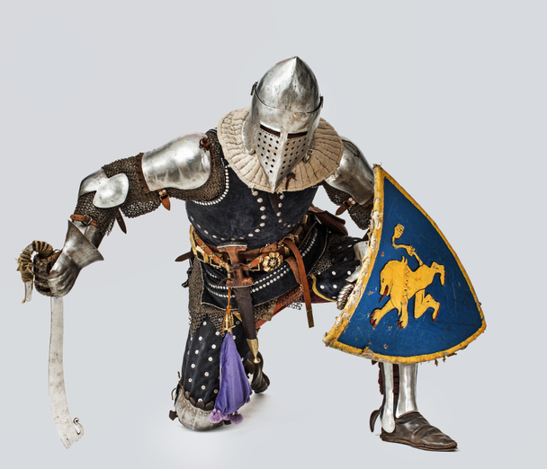 Portrait of brave medieval knight - Foto, Bild