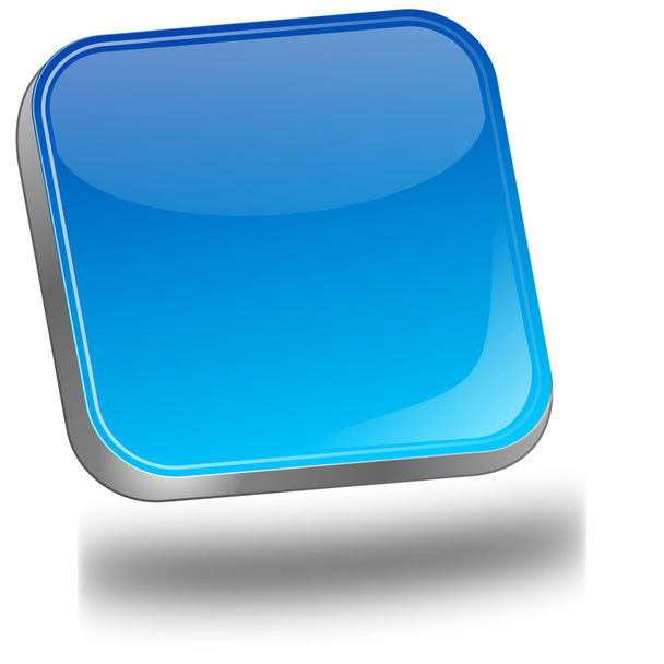 Botão azul em branco
 - Foto, Imagem