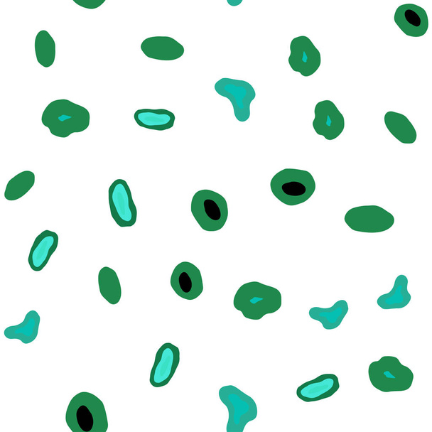 Легка зелена векторна безшовна текстура з дисками. Сучасна абстрактна ілюстрація з барвистими краплями води. Шаблон для візиток, веб-сайтів
. - Вектор, зображення