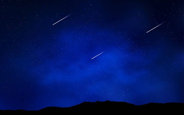 Sötét kék vektor mintázat az éjszakai égbolton a csillagok. Modern absztrakt illusztráció a Göncölszekér csillagok. Minta az asztrológia honlapok. - Vektor, kép