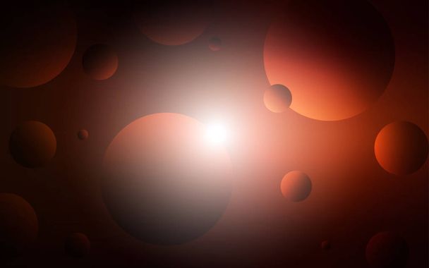 Dark Red vector backdrop with dots. Beautiful colored illustration with blurred circles in nature style. Pattern can be used for beautiful websites. - Vektor, kép