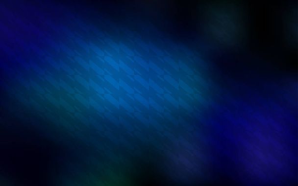 Dark BLUE vector background with straight lines. Blurred decorative design in simple style with lines. Template for your beautiful backgrounds. - Vector, Image