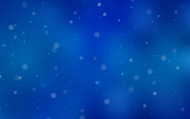 Světle modrý vektor přikryjeme krásné sněhové vločky. Moderní geometrická abstraktní ilustrace s krystalky ledu. Vzor lze použít pro rok nové webové stránky. - Vektor, obrázek