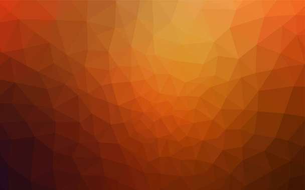 Dark Orange vector gradient triangles pattern. Colorful illustration in abstract style with triangles. Pattern for a brand book's backdrop. - Vector, Image