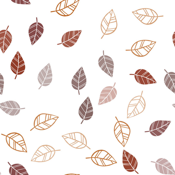 Dark Green, Red vector seamless elegant wallpaper with leaves. Doodle illustration of leaves in Origami style with gradient. Design for textile, fabric, wallpapers. - Vector, Image