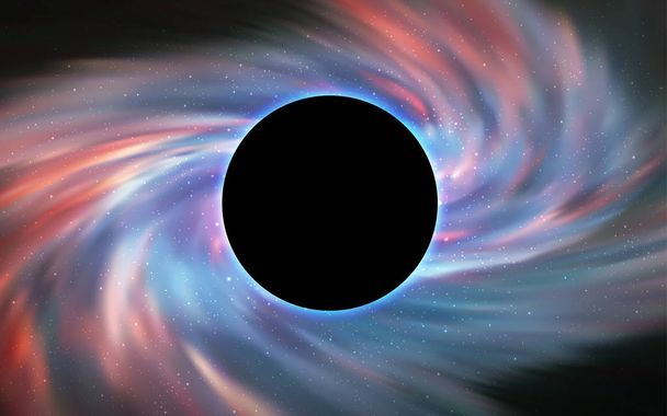 Világos szürke vektor textúra egy fekete lyuk a galaxis. Ábra a színes Tejút-csillag és egy fekete lyuk. Minta a poszterek, bannerek, értékesítés. - Vektor, kép