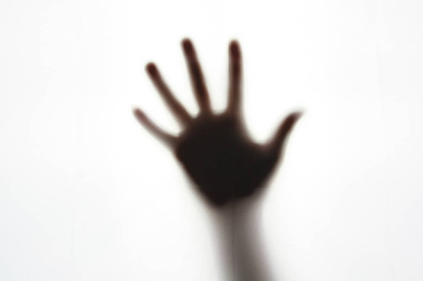 Close-up gesture silhouette - Foto, Bild
