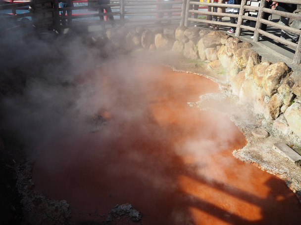 Hot Springs, mint a pokol, Beppu, Japán. - Fotó, kép