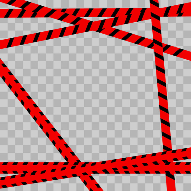 Police Line Red - Vector, Image