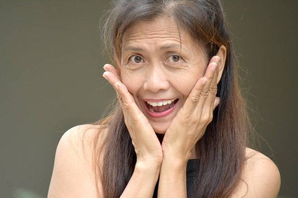 A Surprised Female Senior - Valokuva, kuva