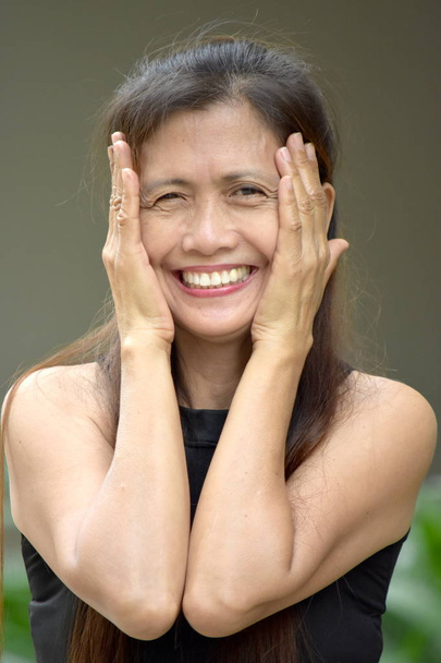 Older Diverse Female Senior Smiling - Фото, изображение