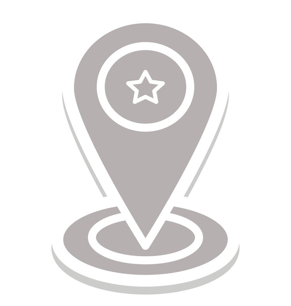 Mapa na białym tle wektor Pin ikona, którą można łatwo edytować lub zmodyfikowane. - Wektor, obraz