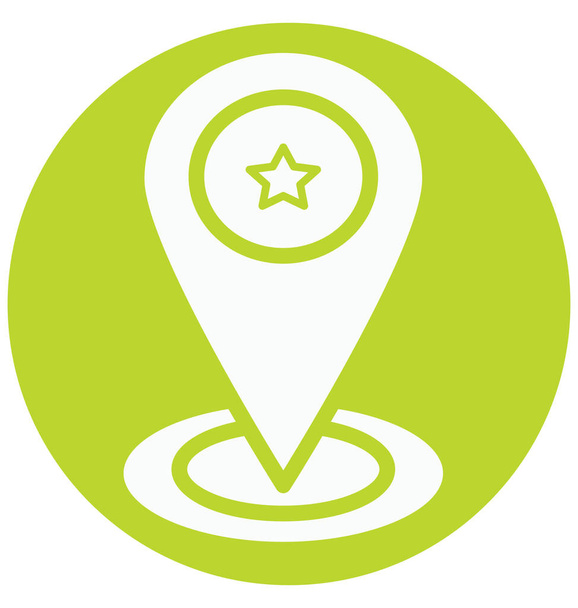 Map Pin Isolated Vector icon that can be easily edit or modified. - Vector, Image
