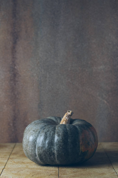 Pumpkin on dark background - Fotoğraf, Görsel