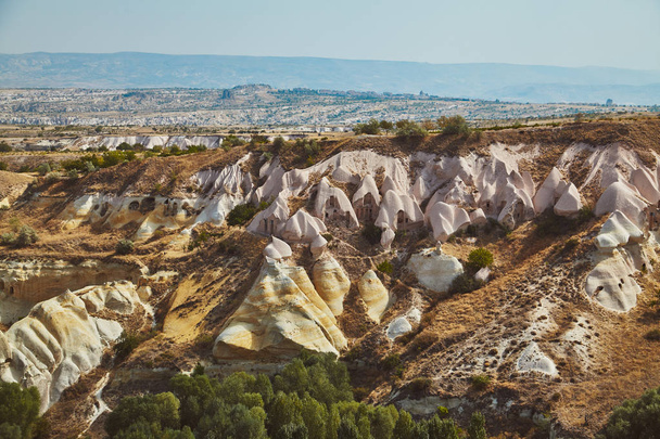 Views of Cappadocia volcanic kanyon cave houses in Turkey - Fotografie, Obrázek