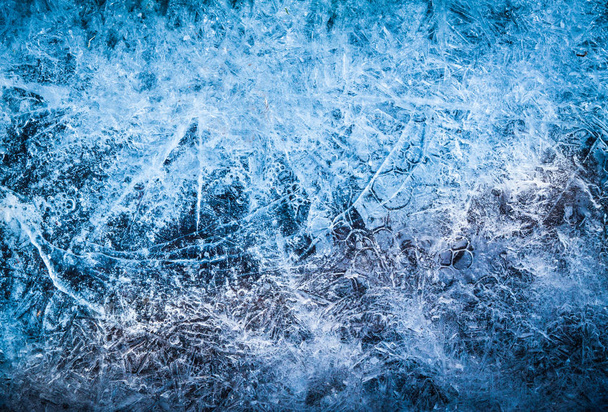 niveau d'eau gelé - détails des cristaux de glace
 - Photo, image