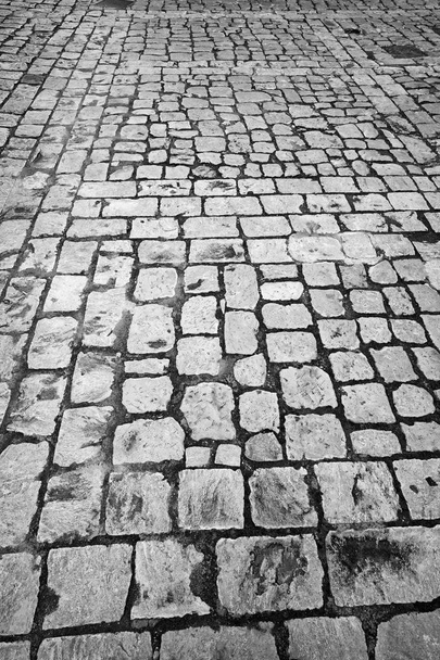 Сицилія, Італія Comiso (провінція Рагуза), старий камінь проклали підлоги на вулиці - Фото, зображення