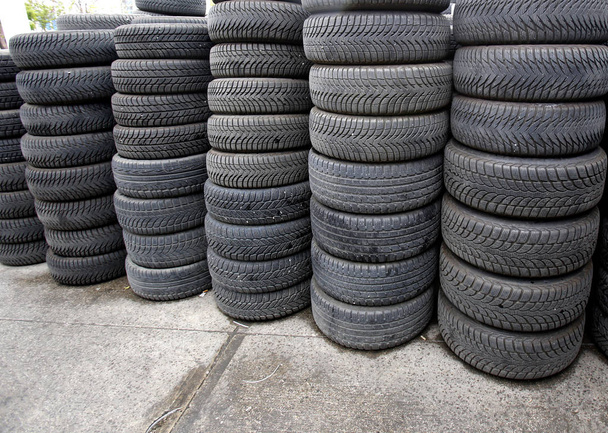 Cars tires changes two times  in a year in Turkey. - Photo, Image